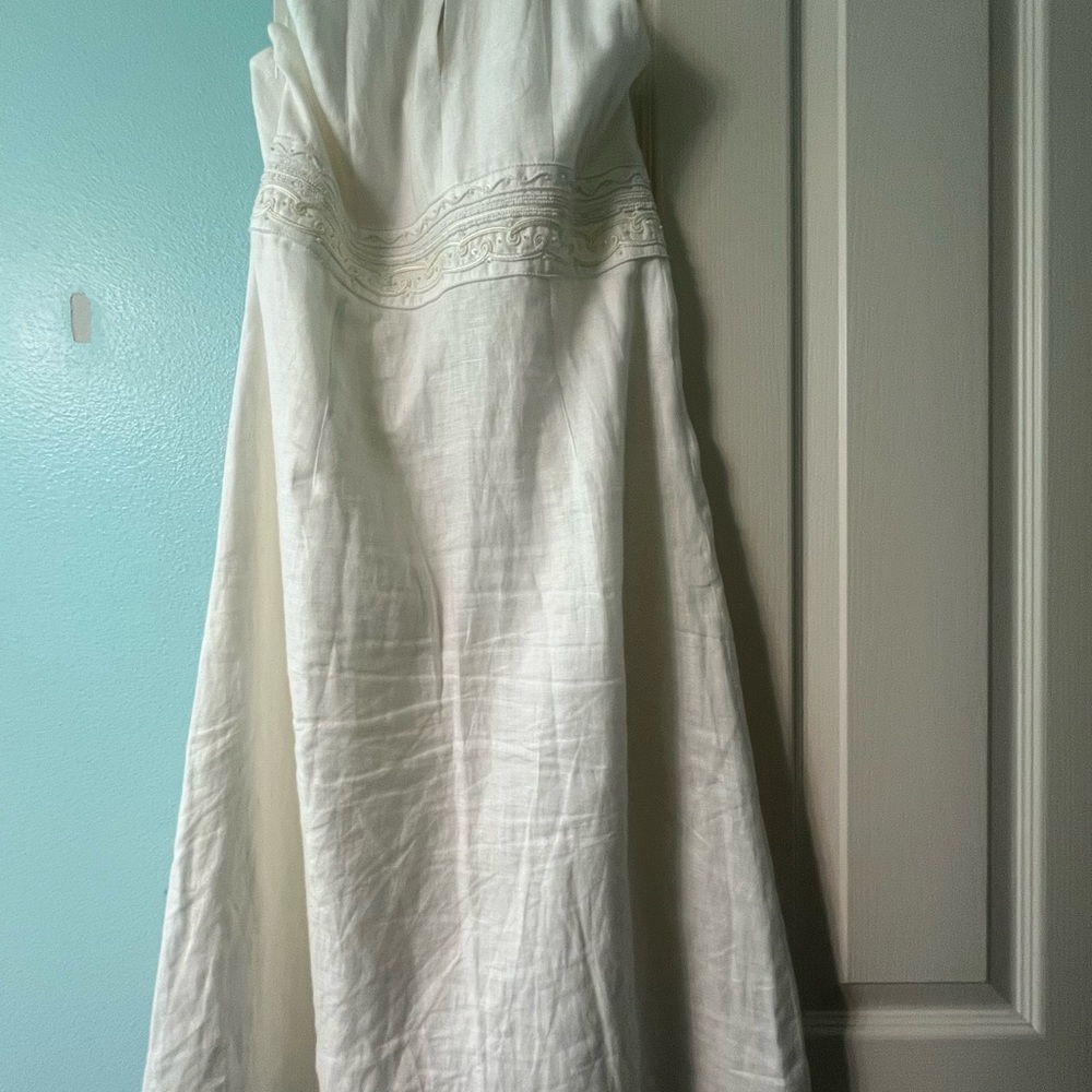 Ann Taylor - ivory linen dress